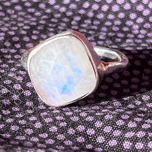 Moonstone & Sterling ring size 9